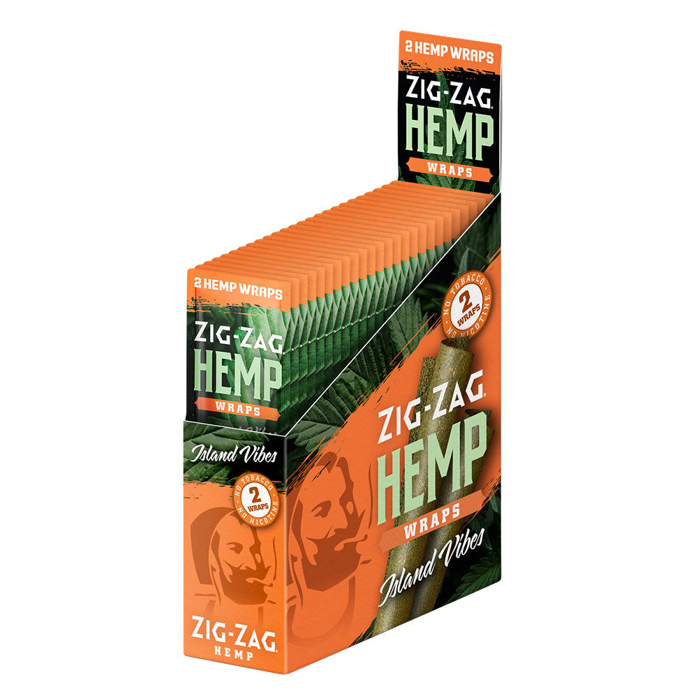 Zig Zag Hemp Wraps •  2PK • Display • Case of 25 • $1.20 per pack