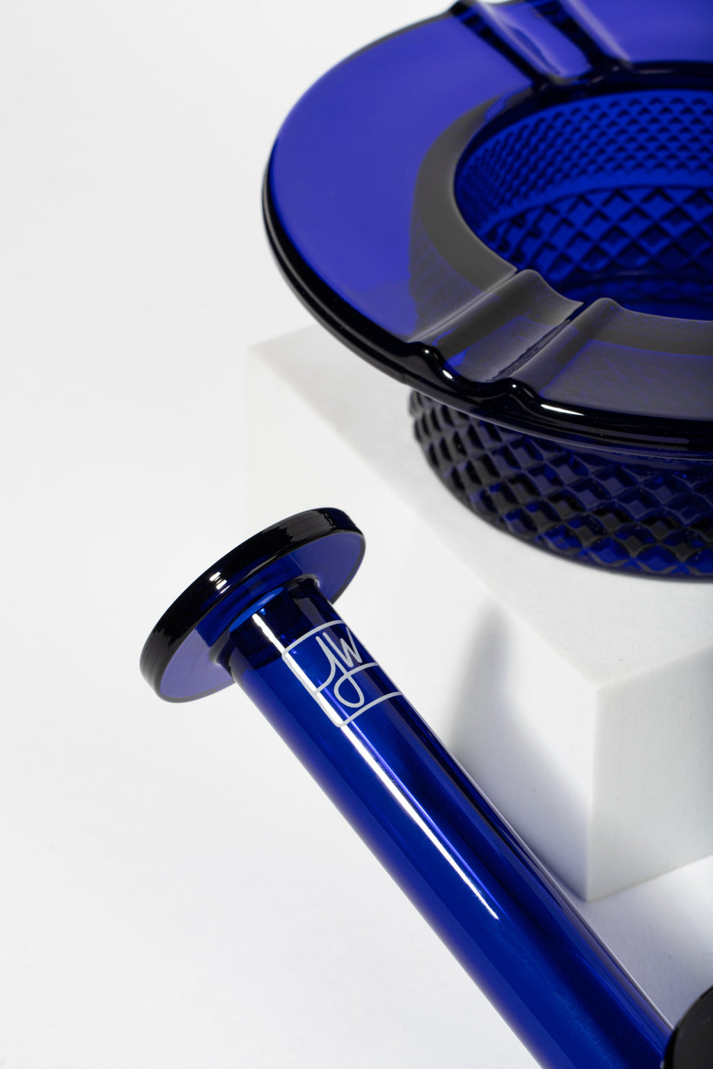 Ashtray • Cobalt Blue Glass • Jane West Twenties Collection