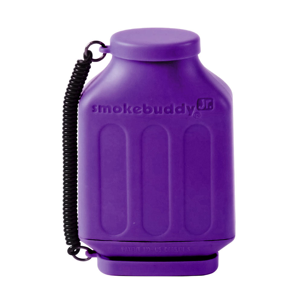 Purple smokebuddy air filter on a white background. Personal Air Filter