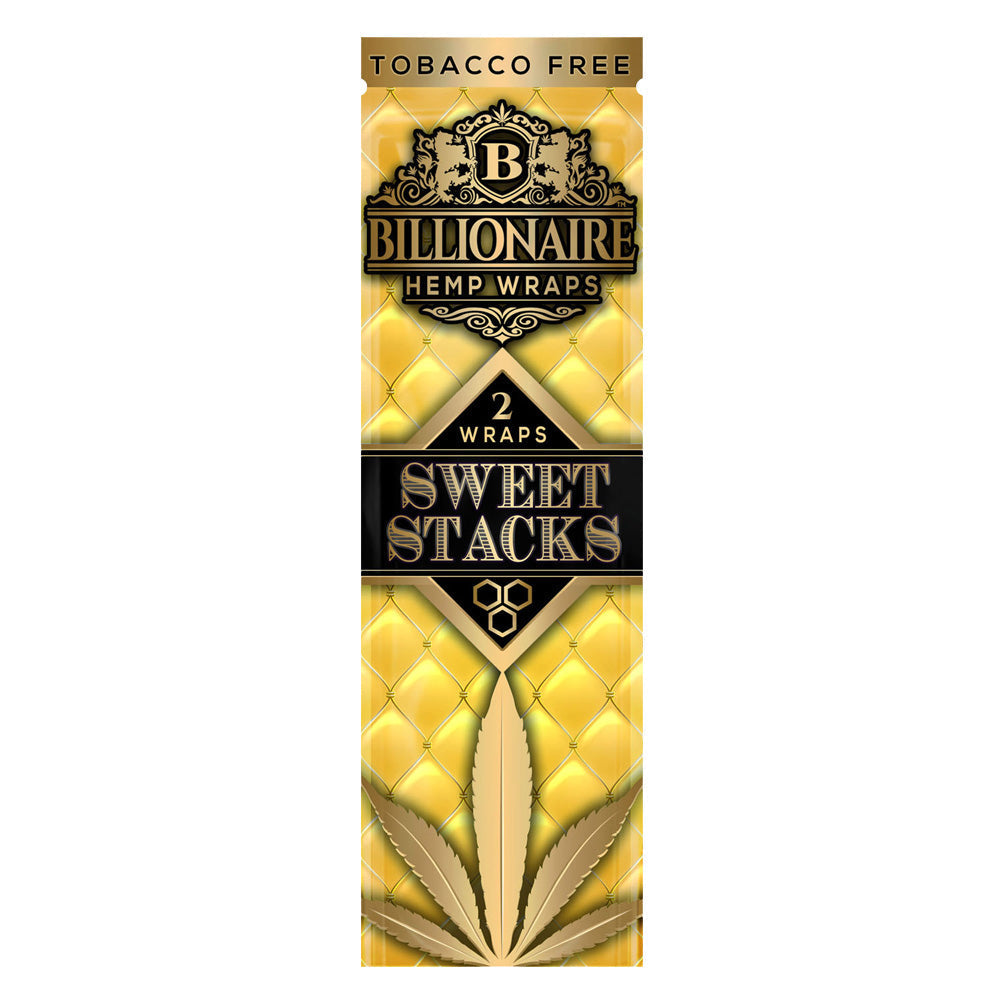 Pack of Billionaire Hemp Wraps Sweet Stacks on a white background