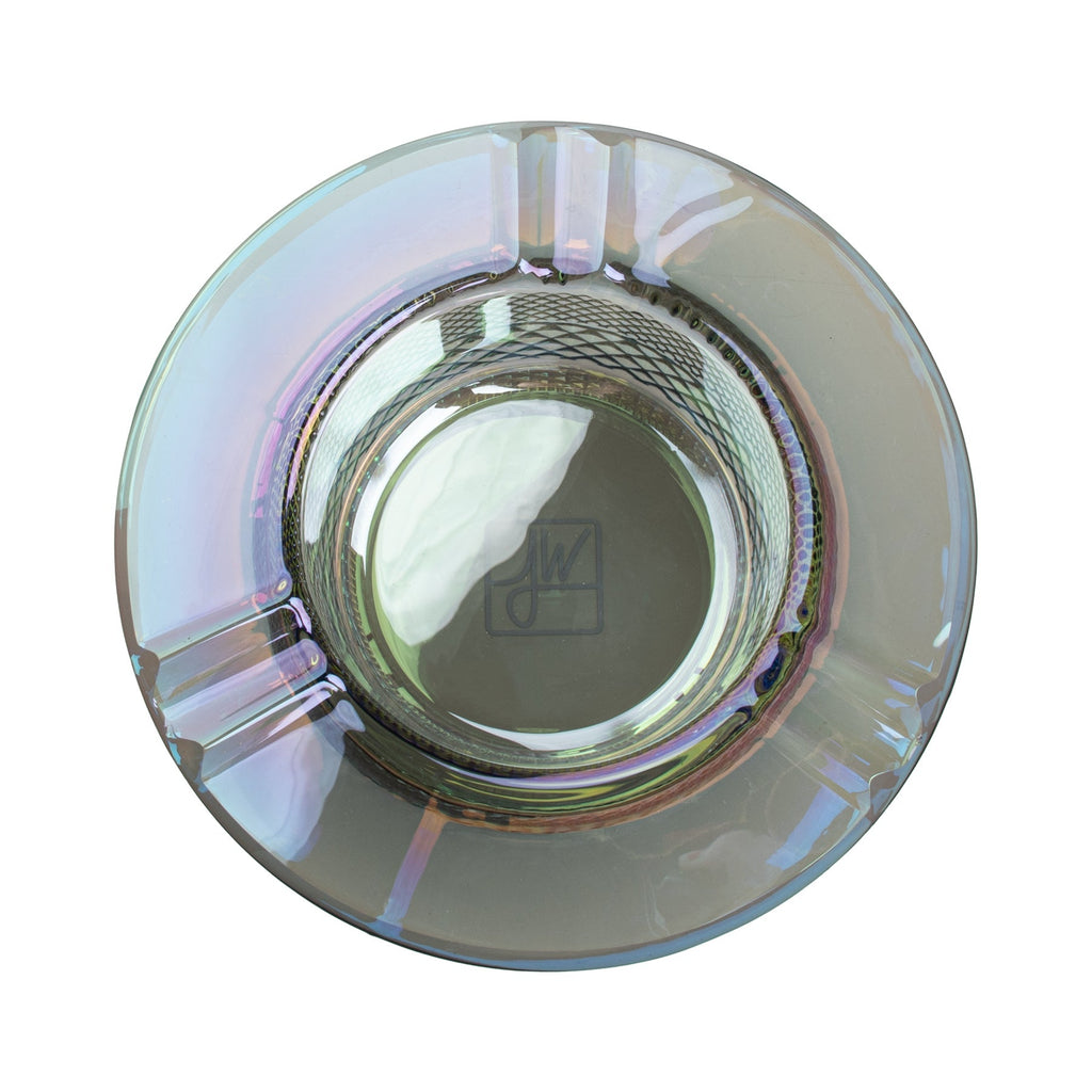 top view of glass ashtray