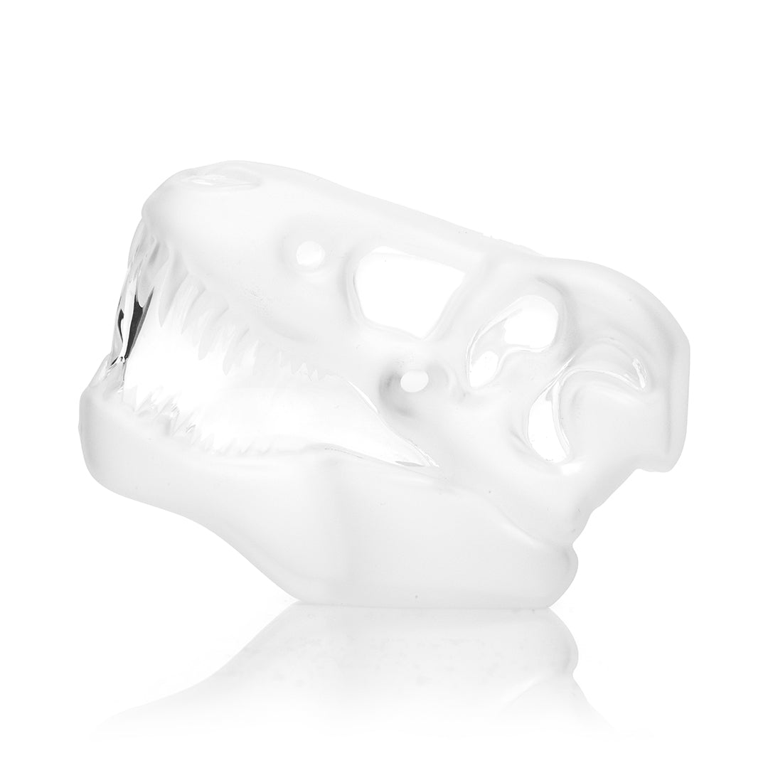 Glass • Jurassic Spark Skull Hand Pipe • Hemper