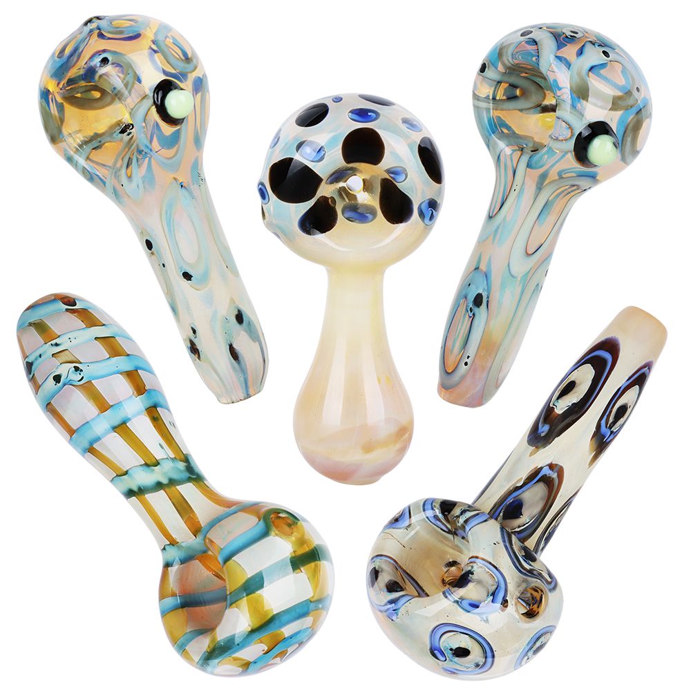 Small Glass Hand Pipe • 3" • Case of 20 • $6.49 per pack