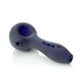 Glass • Sandblasted Hand Pipe • Grav