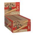 Zig Zag Unbleached Paper Cones • Display • Case of 24 • $2.66 per pack