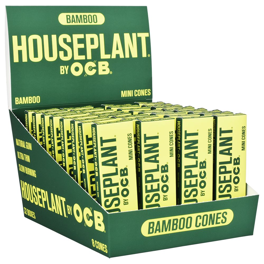 Houseplant by OCB Cones • Bamboo •  Display • Case of 32 • $3.37 per pack