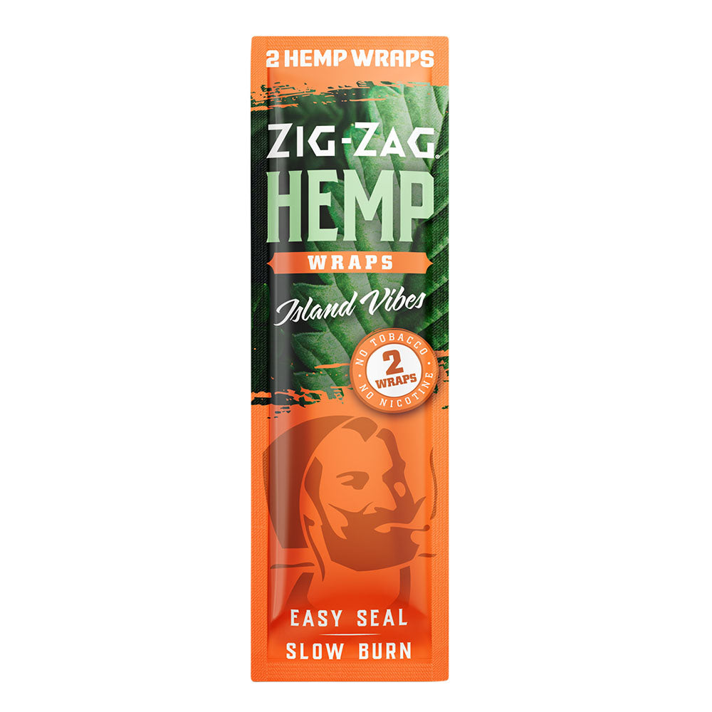 Zig Zag Hemp Wraps •  2PK • Display • Case of 25 • $1.20 per pack