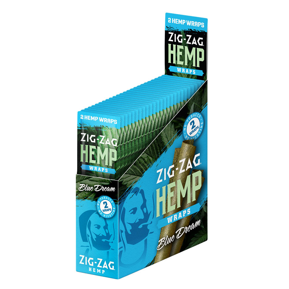 Zig Zag Hemp Wraps •  2PK • Display • Case of 25 • $1.20 per pack