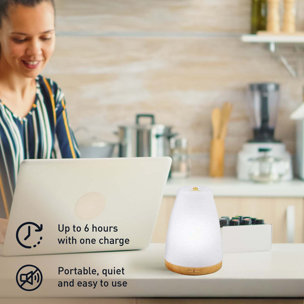 Designed for Atmosphere
Built for moments of reset, focus, and relaxation.

Soft LED lighting and a steady mist work together to create a calm, immersive environment—whether you're starting your day or winding down.

📦 DETAILS

• 🌬️ Ultrasonic diffusion for a fine, even mist
• 💧 Helps add moisture to dry air
• 🌿 Designed for use with essential oils
• 🔌 USB-powered for portability and ease
• 🔇 Quiet operation for uninterrupted use
• 💡 Color-changing LED ambient light
• ⚙️ Two mist settings with auto s