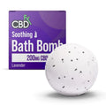CBD Soothing Bath Bomb (200mg) • Lavender • Case of 24 • $7.99 per pack