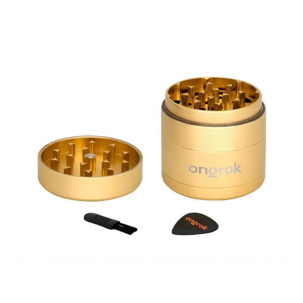 Ongrok Mini 4 Piece EZ Grinder (2.2 inch)

Experience the ultimate grinding solution with the Ongrok Mini 4 Piece EZ Grinder, designed specifically for those who demand efficiency and portability. This compact grinder boasts a variety of features that make it an essential tool for every herb enthusiast. Gold