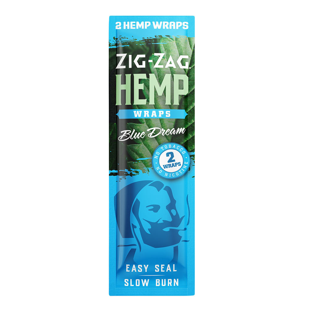Zig Zag Hemp Wraps •  2PK • Display • Case of 25 • $1.20 per pack
