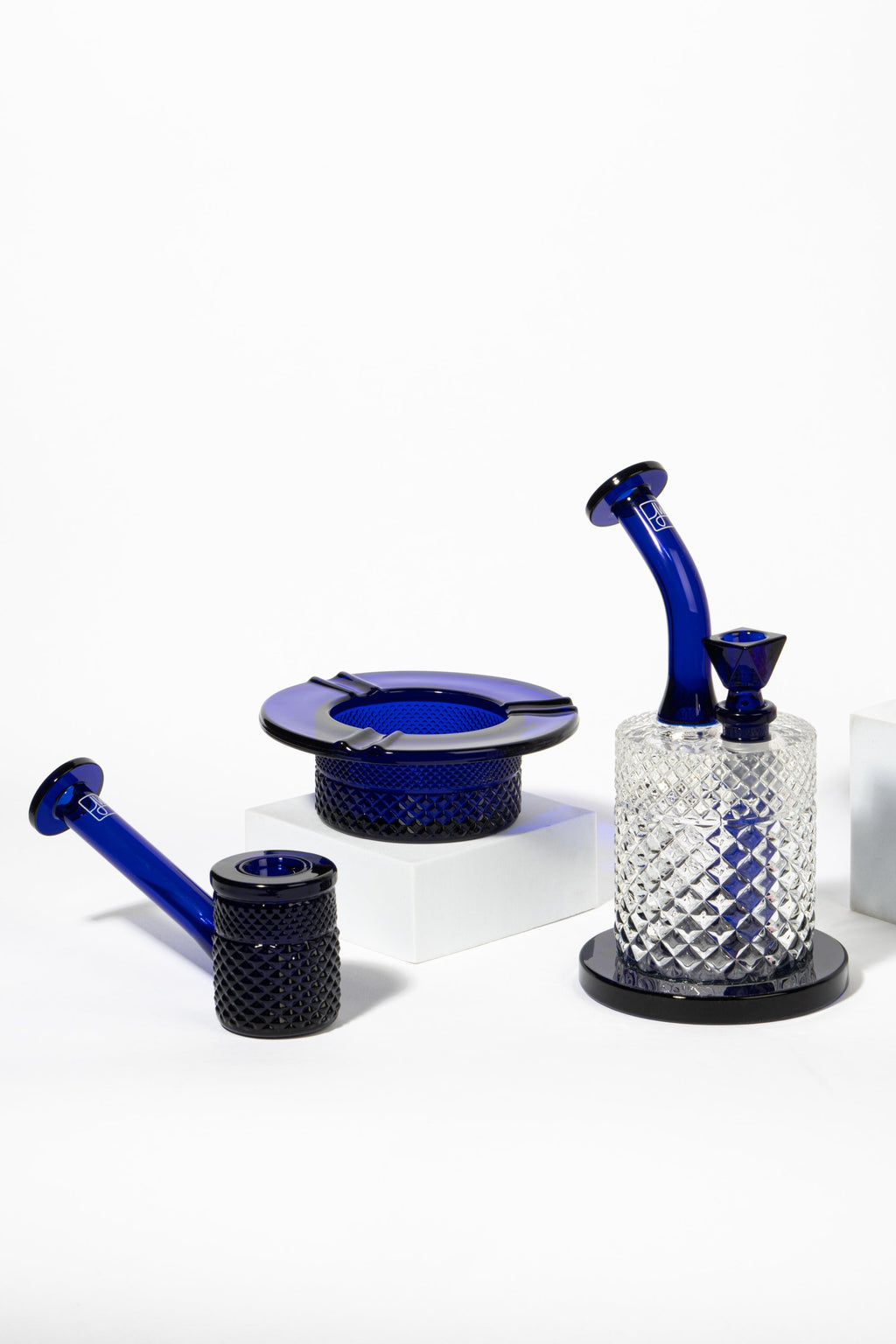 Ashtray • Cobalt Blue Glass • Jane West Twenties Collection