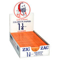Zig Zag Orange Rolling Papers • 1 1/4 Inch • Display • Case of 24 • $3.52 per pack