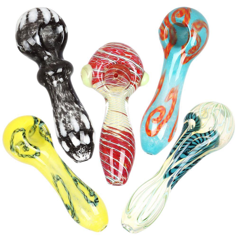 Large Deluxe Glass Pipes • 4" • Case of 20 • $11.40 per pack
