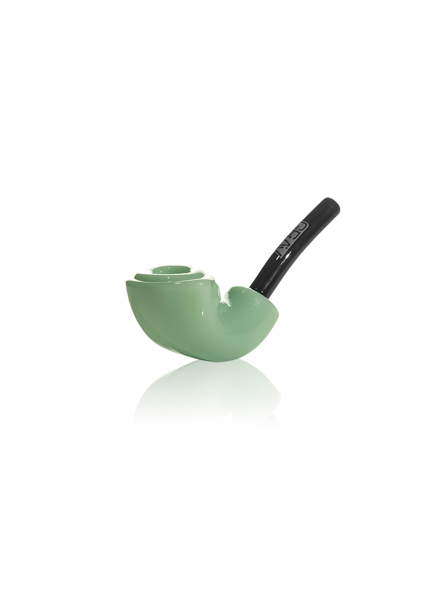 Glass • Rocker Sherlock Hand Pipe • Grav