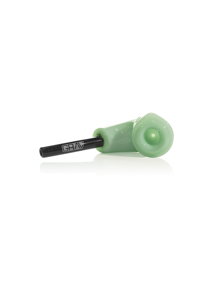 Glass • Rocker Sherlock Hand Pipe • Grav